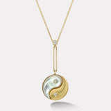 Yin Yang Pendant - White Mother of Pearl