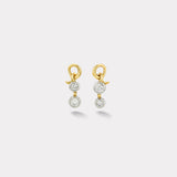 1.5ct Round Diamond Vein Drop Earrings