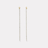 4.86ct Round Diamond Vein Duster Earrings