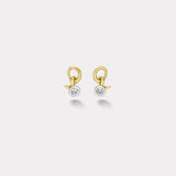 0.5ct Old Euro Round Diamond Vein Earrings