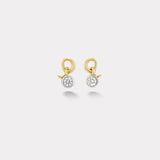 1.10ct Round Diamond Vein Earrings