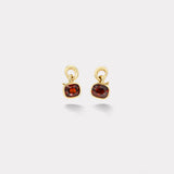 15.35ct Cushion Spessartite Garnet Vein Earrings