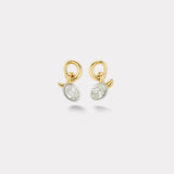 3.03ct Oval Diamond Vein Earrings