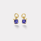 8.42ct Cushion Tanzanite Vein Earrings