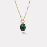 11.78ct Oval Cabochon Australian Opal Vein Pendant
