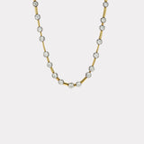 16.43ct Old European Cut Diamond Vein Necklace
