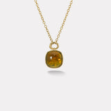 42.35ct Cushion cut Cabochon Green Tourmaline Vein Pendant