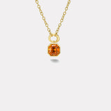 9.15ct Asscher Citrine Vein Pendant