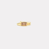 1.08ct Cushion Malaya Garnet Vein Ring