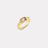 1.08ct Cushion Malaya Garnet Vein Ring