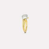 1.52ct Oval Diamond Vein Ring
