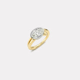 1.52ct Oval Diamond Vein Ring