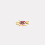 1.88ct Cushion Malaya Garnet Vein Ring