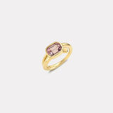 1.88ct Cushion Malaya Garnet Vein Ring