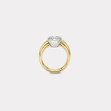 2.07ct GIA Moval Diamond Vein Ring