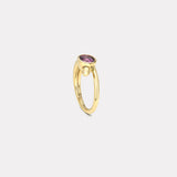 2.35ct Cushion Pink Sapphire Vein Ring