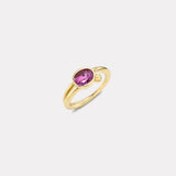 2.35ct Cushion Pink Sapphire Vein Ring