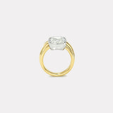4.14ct Cushion Diamond Vein Ring