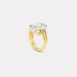 4.14ct Cushion Diamond Vein Ring