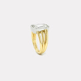 4.14ct Cushion Diamond Vein Ring
