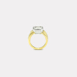 5ct Asscher Diamond Vein Ring