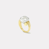 5ct Asscher Diamond Vein Ring