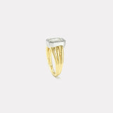 5ct Asscher Diamond Vein Ring