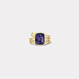 5.19ct Cushion Spinel Vein Ring