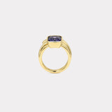 5.19ct Cushion Spinel Vein Ring