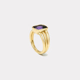 5.19ct Cushion Spinel Vein Ring