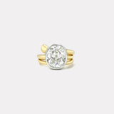 5.55ct Cushion Diamond Vein Ring
