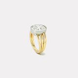 5.55ct Cushion Diamond Vein Ring