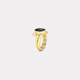 7.18ct Oval Blue Sapphire Vein Ring