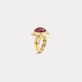 8.45ct Oval Rubellite Vein Ring