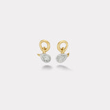 3.04ct Pear Diamond Vein Earrings