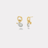3.04ct Pear Diamond Vein Earrings
