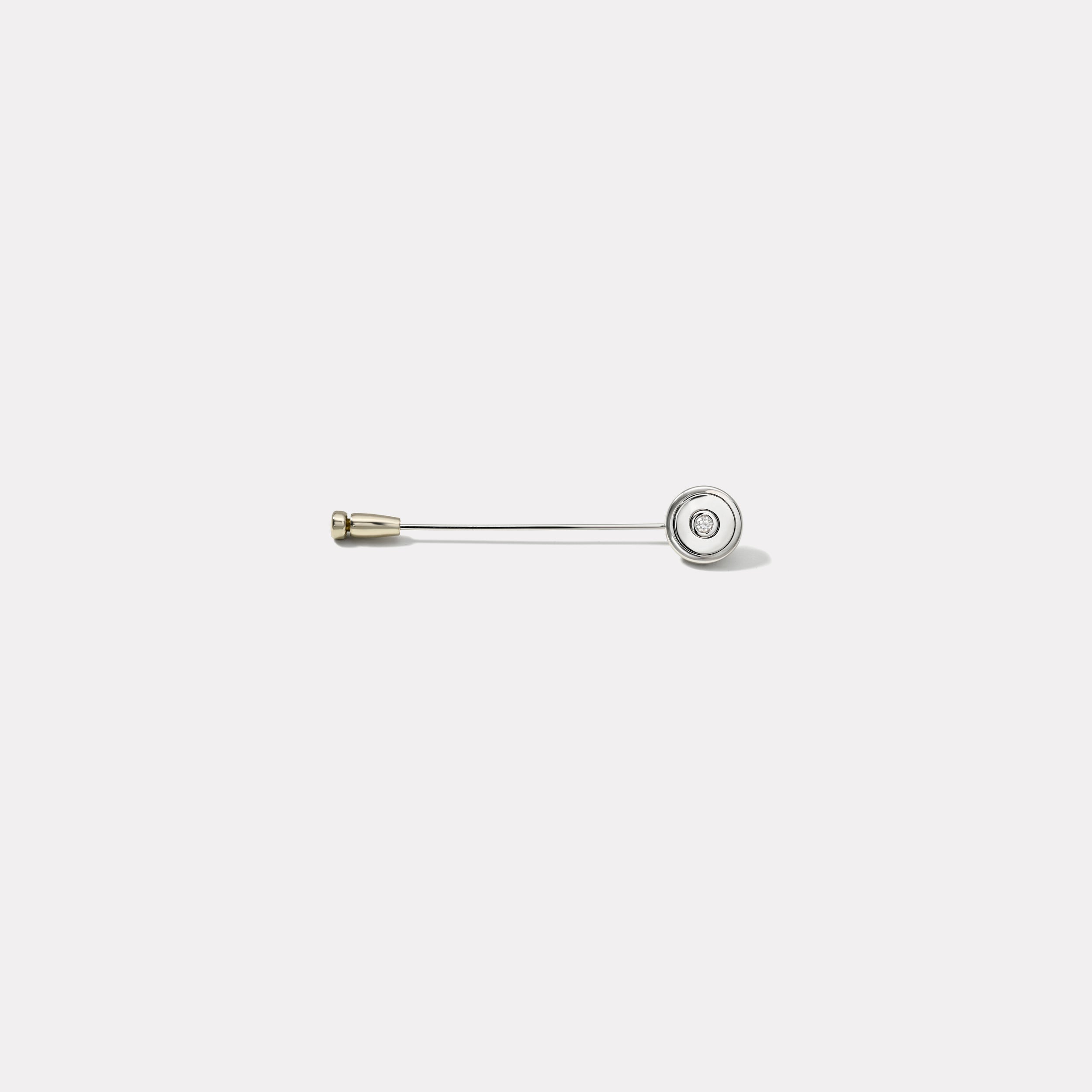 Compass Lapel Pin in High Polished Gold
