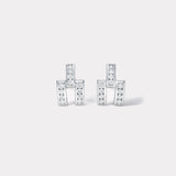 Magna Stud Earrings - Round Diamonds