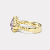 1ct Pink Sapphire Heirloom Bezel Ring