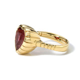 7ct Heart Pink Tourmaline Heirloom Bezel Ring