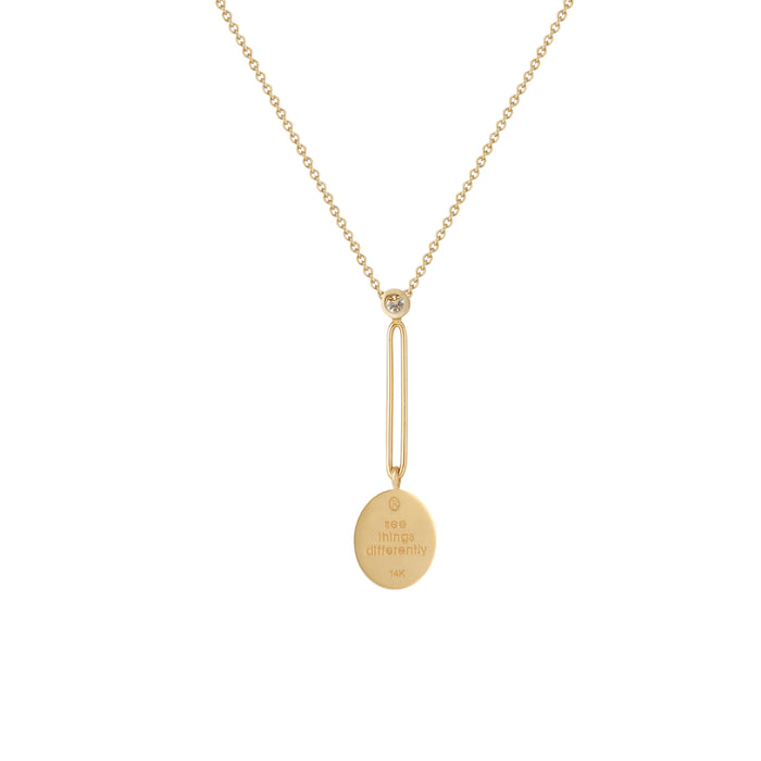 Fantasy Signet Pendant Necklace - Owl