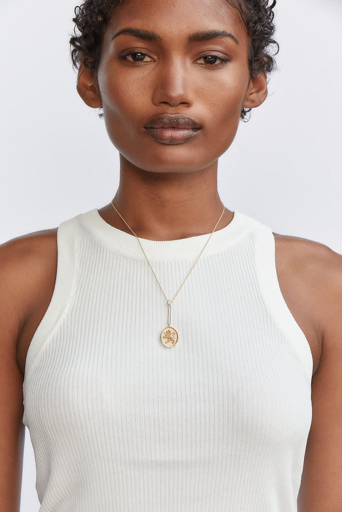 Grandfather Fantasy Signet Pendant Necklace - Butterfly
