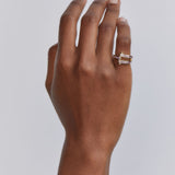 Magna Ring - Square Cut Pink Sapphire