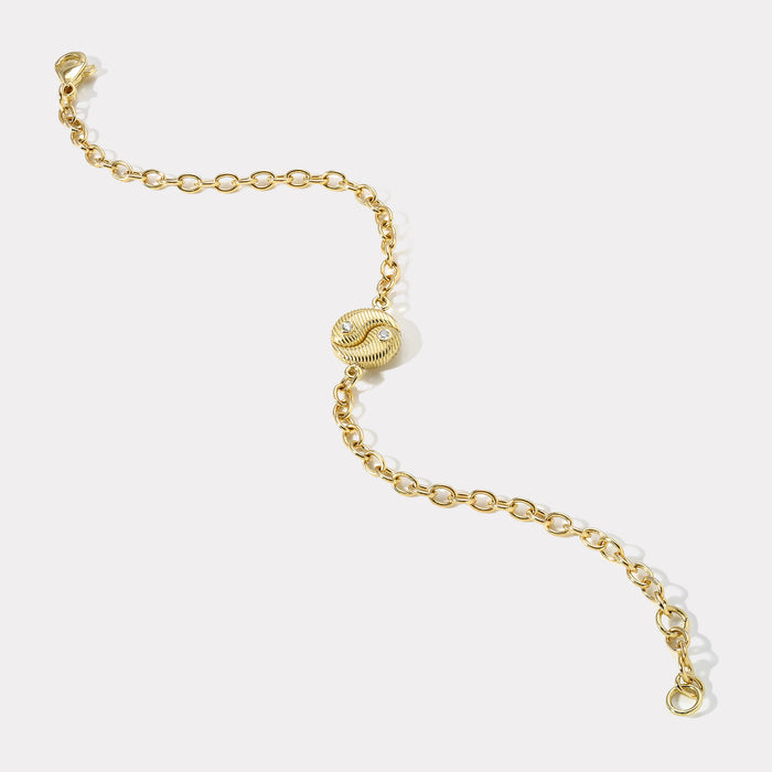 Mini Yin Yang chain link Bracelet