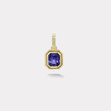 Double Skin Bezel Charm - 4.29ct Violet Sapphire