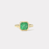 2.03ct Emerald Heirloom Bezel Ring