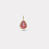 4.63ct Pear Pink Tourmaline Heirloom Bezel Charm