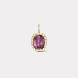 4ct Pink Tourmaline Heirloom Bezel Charm