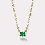 2.6ct Emerald Heirloom Bezel Pendant