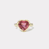 4.21ct Bubblegum Pink Tourmaline Heirloom Bezel Ring